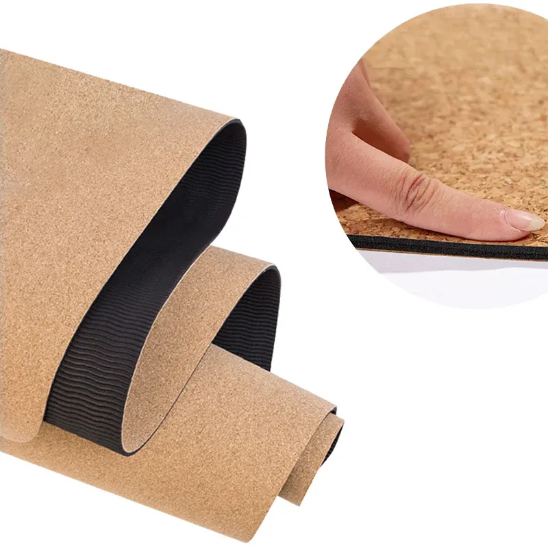 Tapis de Yoga en liège naturel antidérapant motif éléphant – Image 3