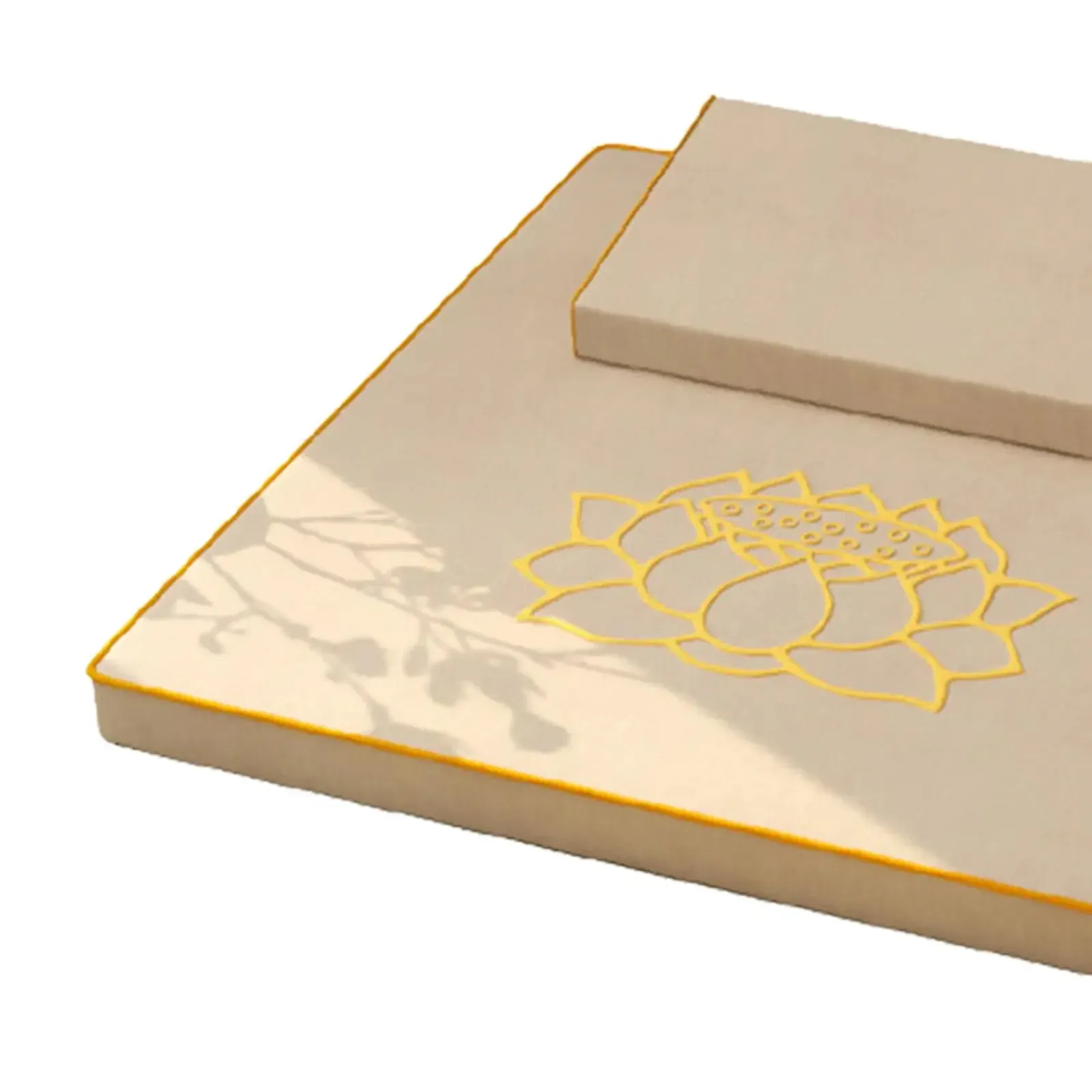 Lot de 2 Coussins méditation avec imprimé fleur de lotus – Image 3
