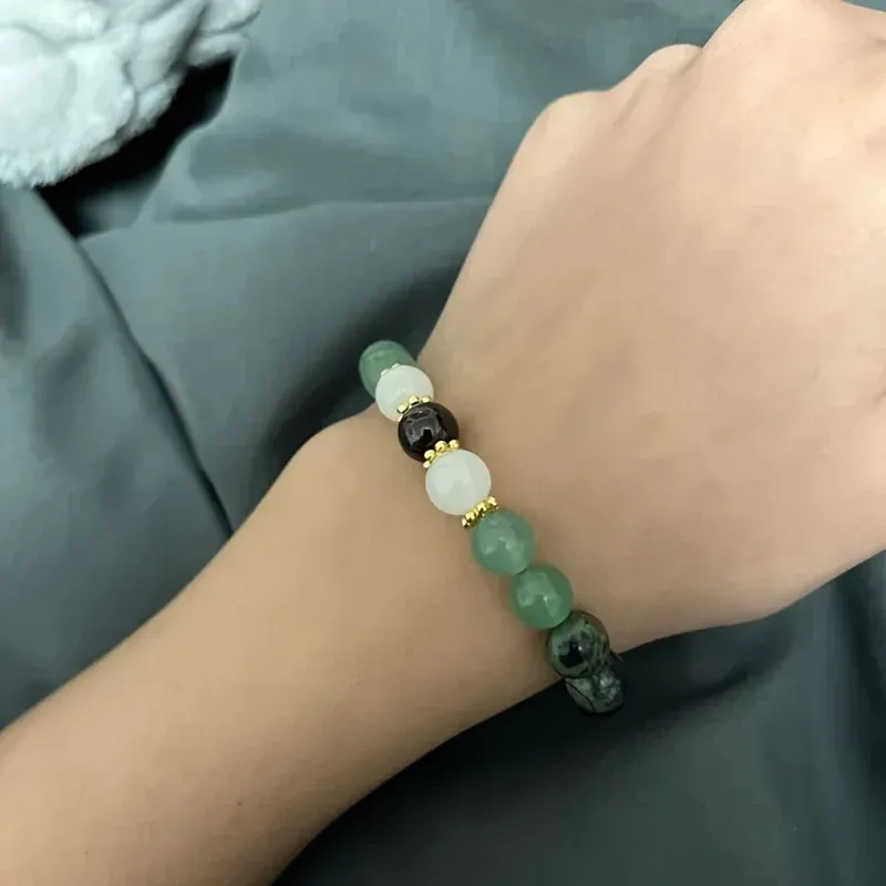 Bracelet dégradé avec perles d'aventurine – Image 3