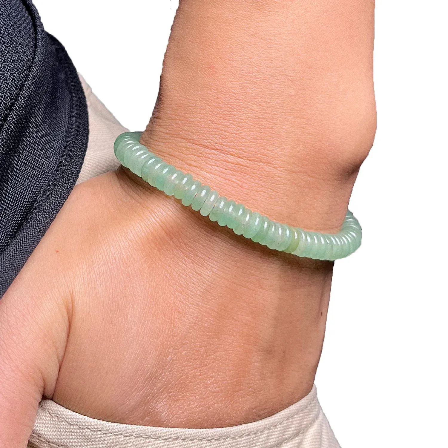 Bracelet tibétain en aventurine – Image 2