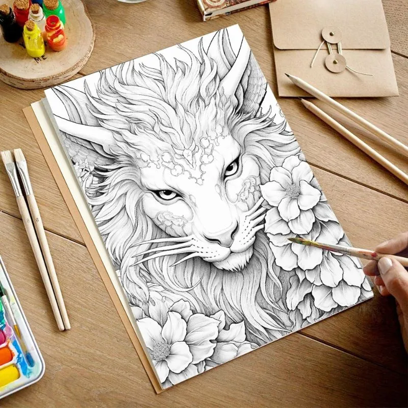 Livre de Coloriage Dragon – Image 9