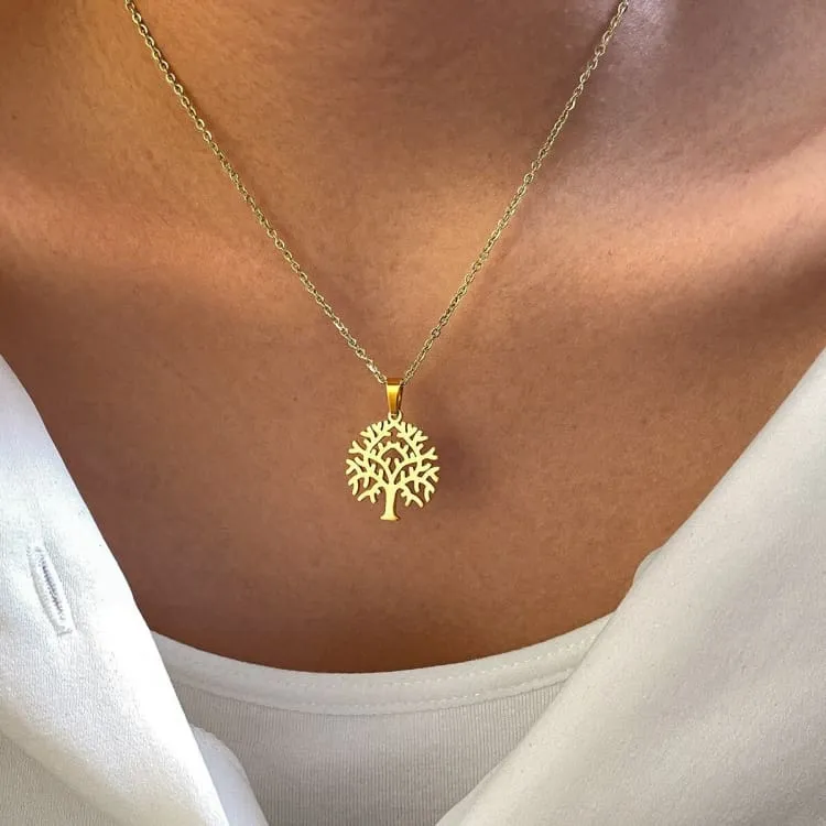 Collier 'Famille' orné d'un Arbre de Vie