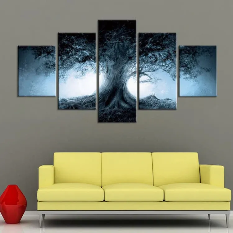 Tableau arbre de vie dans l'obscurité – Image 2